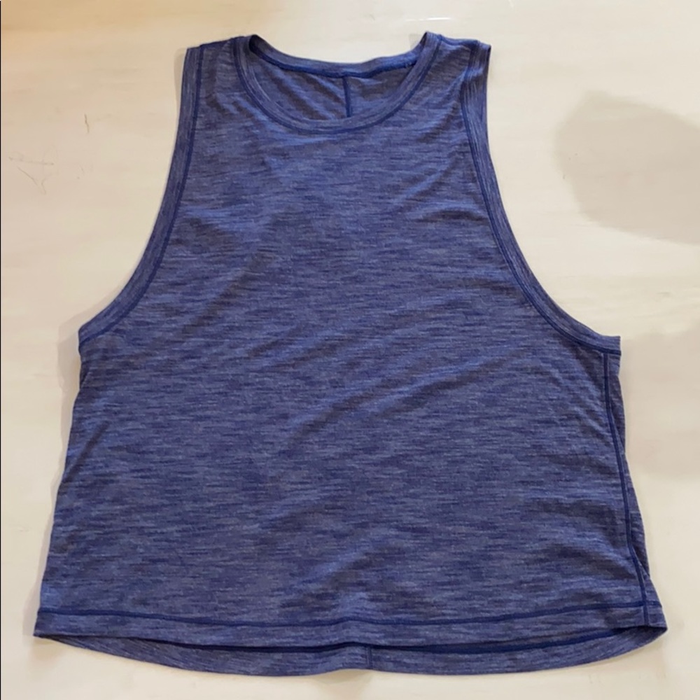 Lululemon blue muscle tee